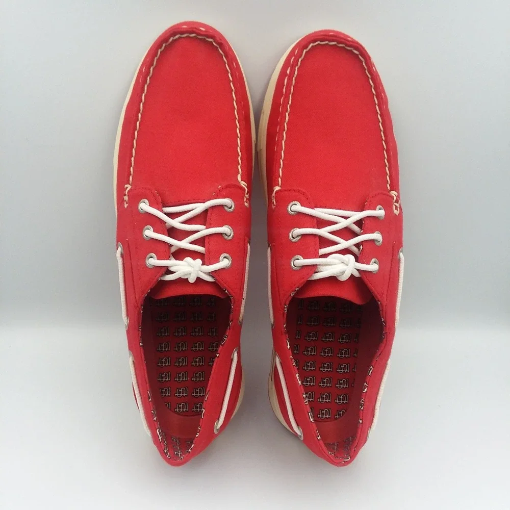 Eastland MLB St. Louis Cardinals Boat Shoes Deck Shoes Red US Size 12-12.5 EU 46